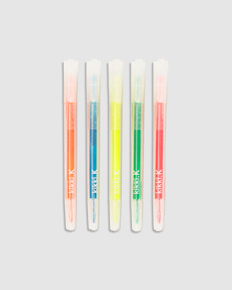 Dual-Tip Highlighter 5pk Essentials