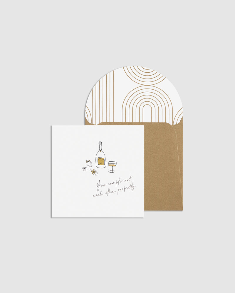 Sq Greeting Card You Compliment Wrap