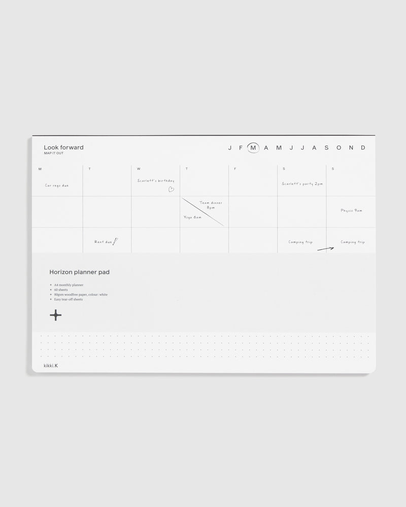 Horizon Map Pad Monthly