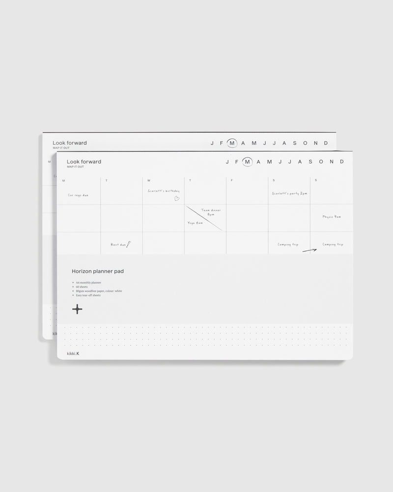 Horizon Map Pad Monthly  2pk