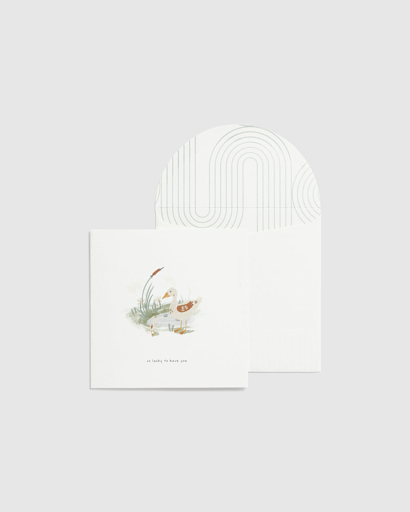 Greeting Card Square Storybook Duck