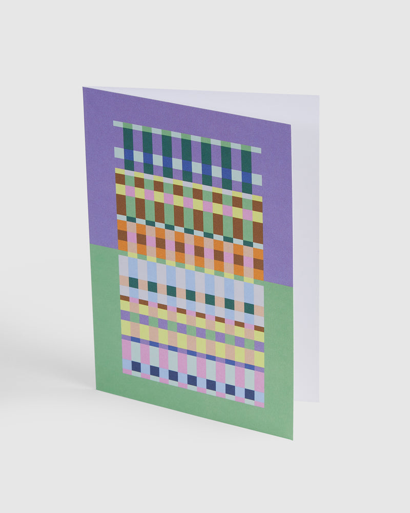 GREETING CARD A6 GINGHAM