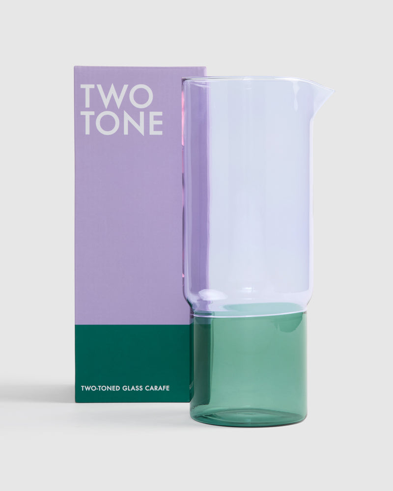 Two-Tone Glass Carafe