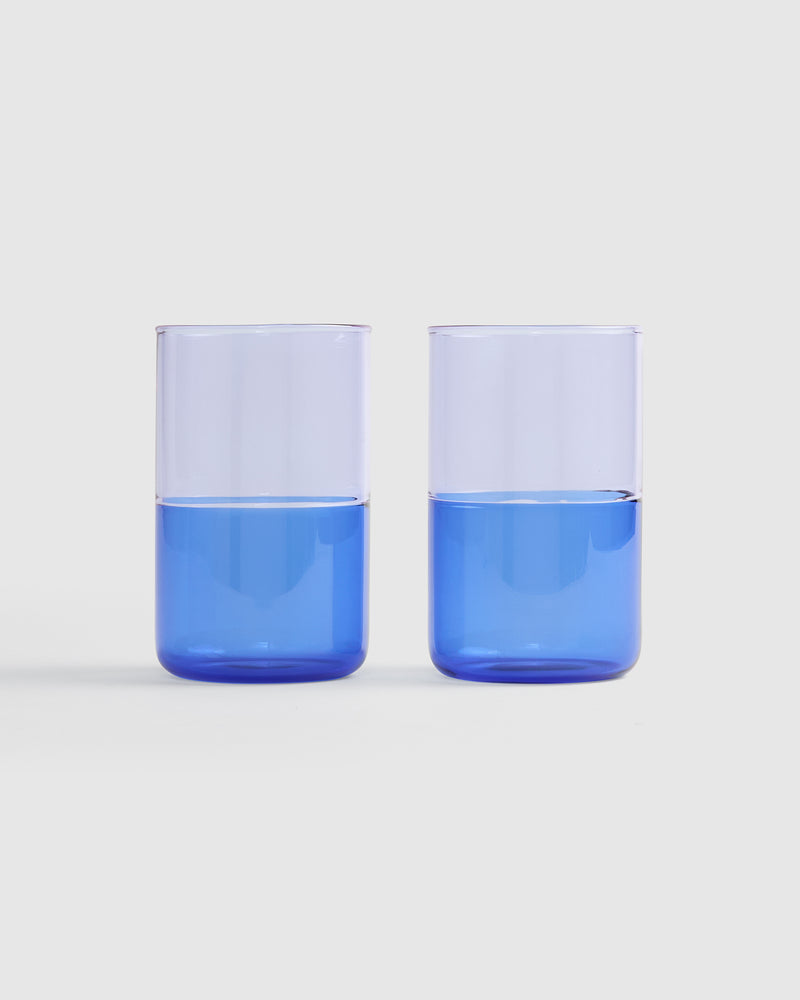 Two-Tone Glass Tumbler 2pk