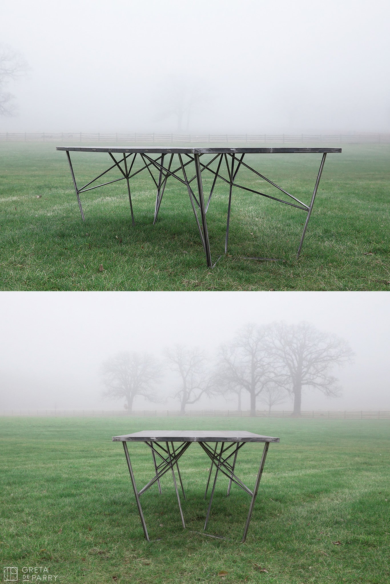 Greta de Parry Solid Steel Dining Table