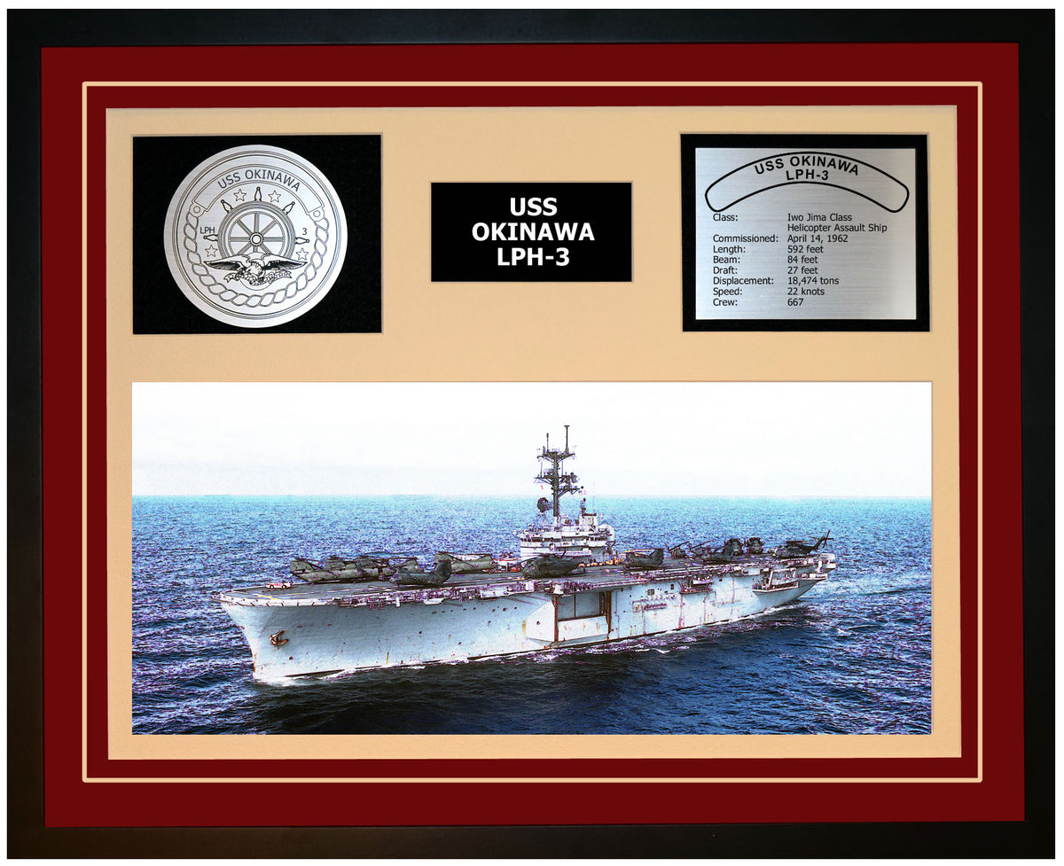 USS OKINAWA LPH 3 Street Sign us navy ship veteran sailor gift 