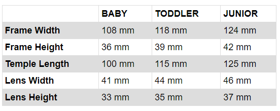 roshambo size chart