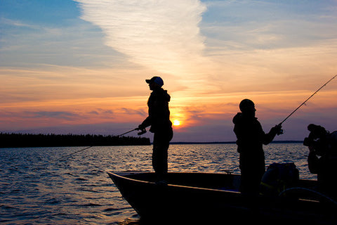 men fishing on boat