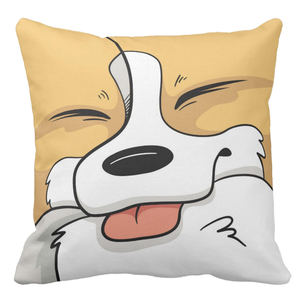 Corgi Face Pillow