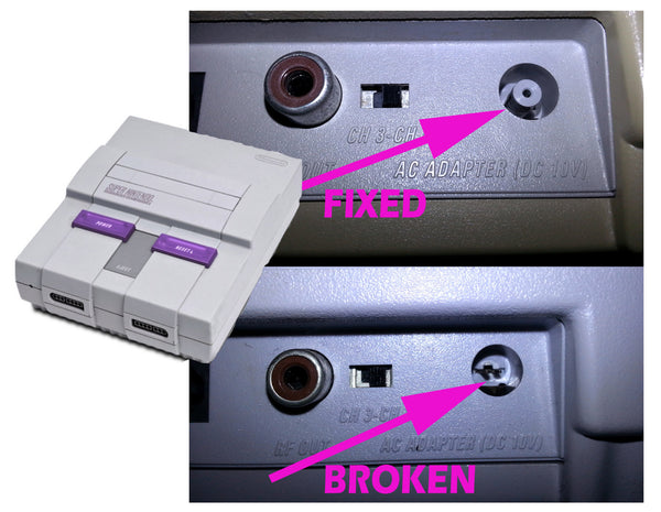 involveret apparat evigt Super Nintendo SNES Power Port Repair + Custom Options – RetroFixes