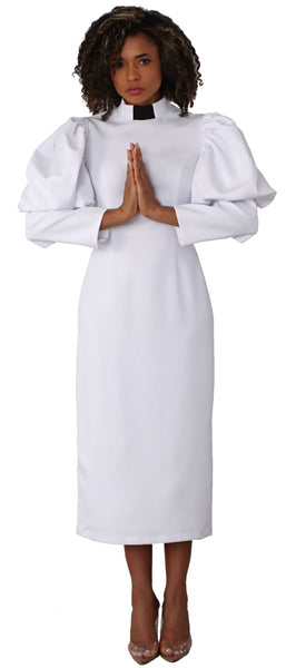 white usher uniform dresses