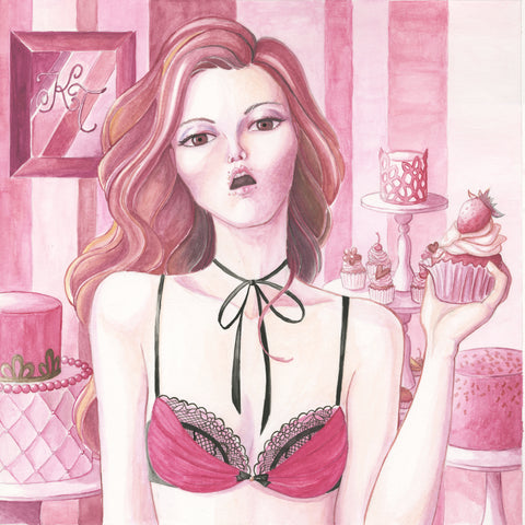 Thien To - Gemma chiffon bra illustration