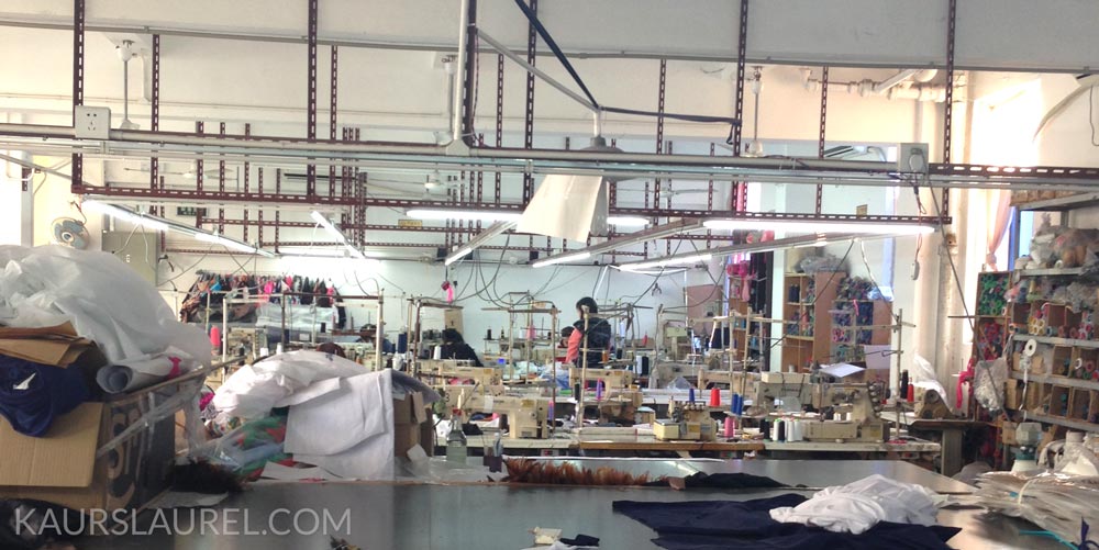 A swimsuit factory converted into a lingerie factory near Shenzhen, China