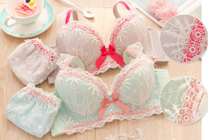 Asian lingerie is often chock full of frills, ribbons and ruffles.