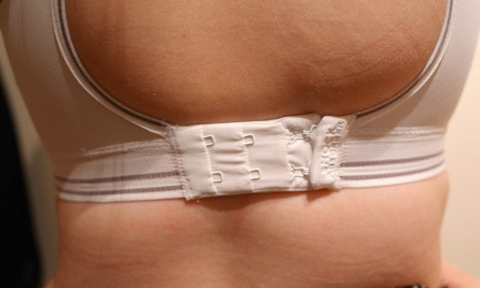 Avoid wearing a bra that's too small for your frame