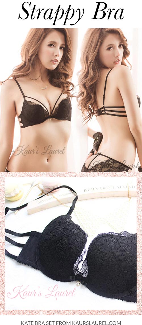 Kate Strappy Black Bra