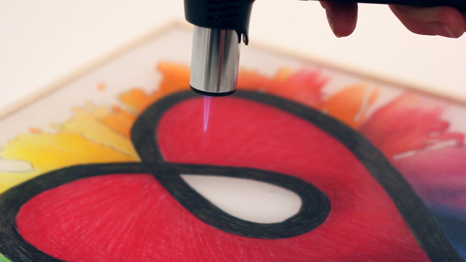 Resin Pencil Crayon - painting torch