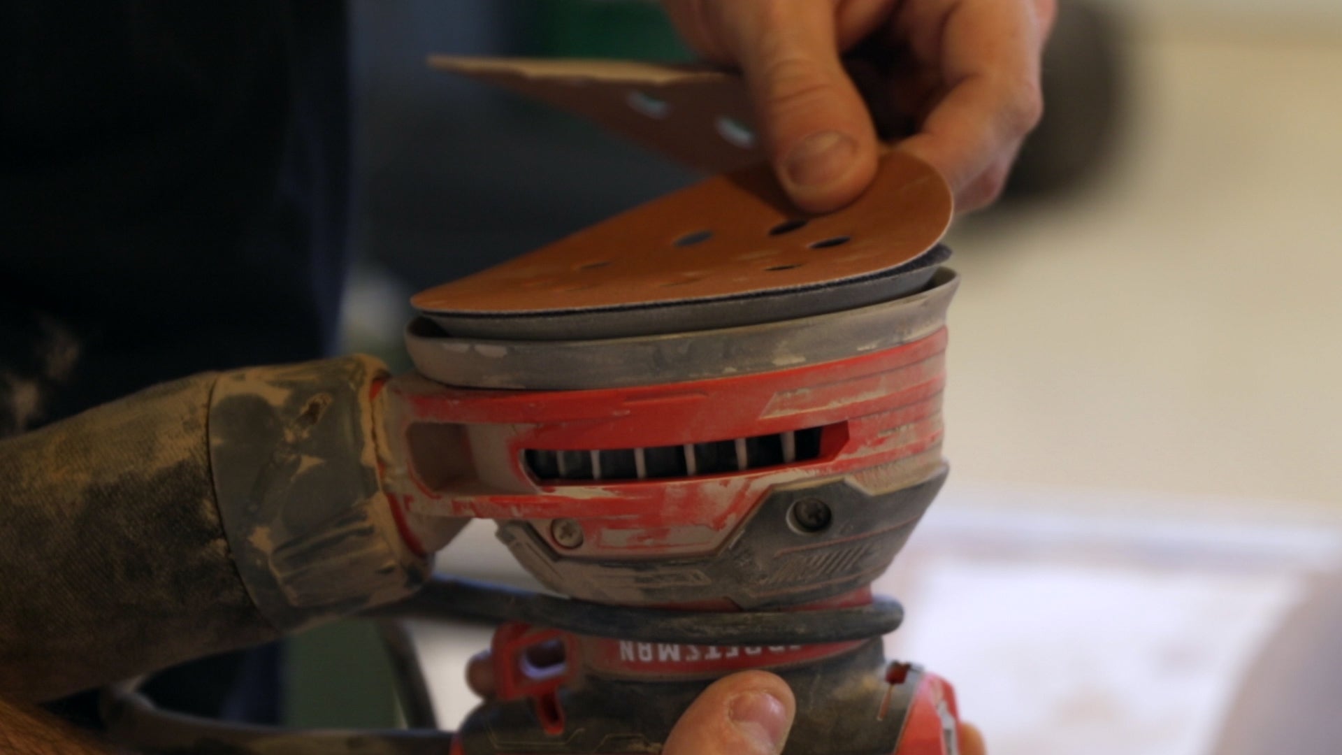 Make A Charcuterie Board - electric sander