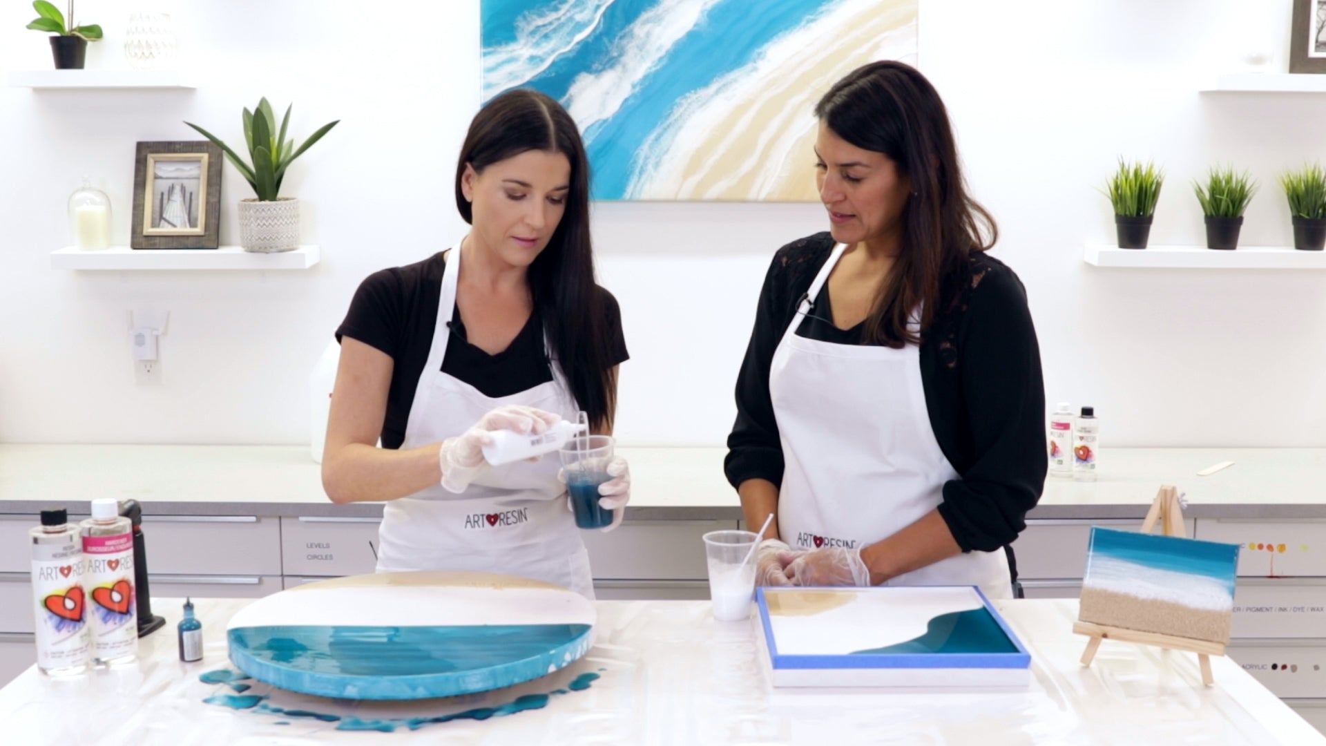 Make Ocean Resin Art - Assemble Your Materials Before You Start