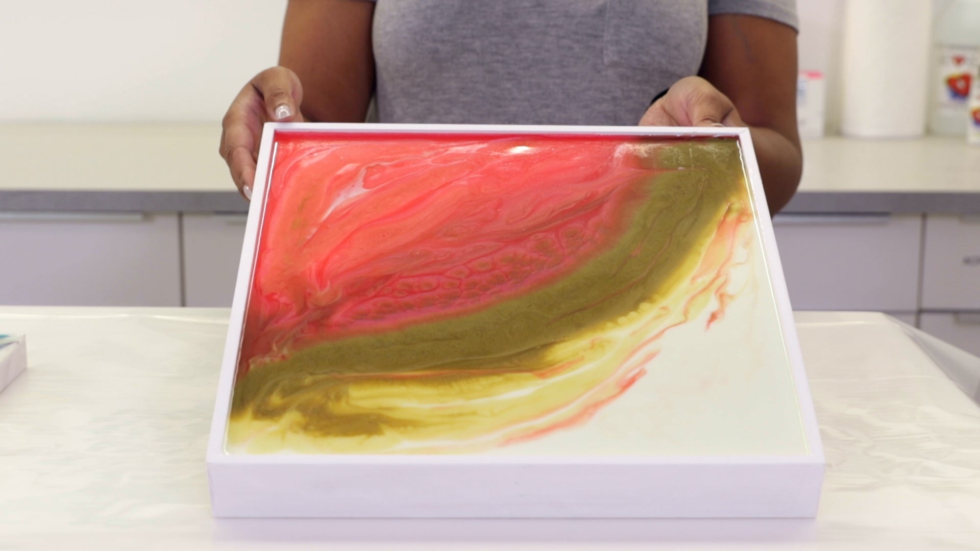 Create Resin Flow Art - resin flow art finished panels