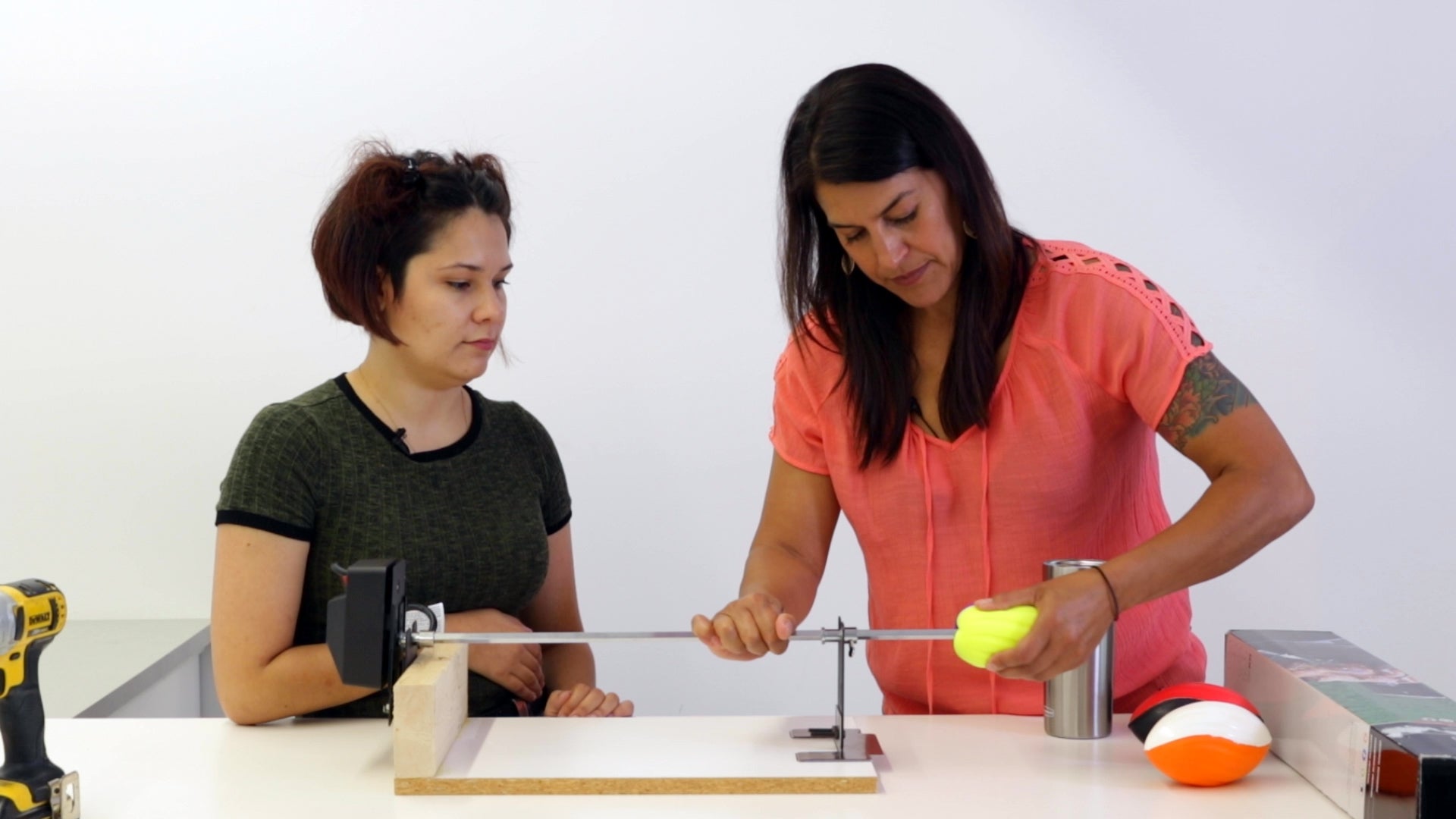 Make A Resin Tumbler - Re-attach the spit rod and tumbler