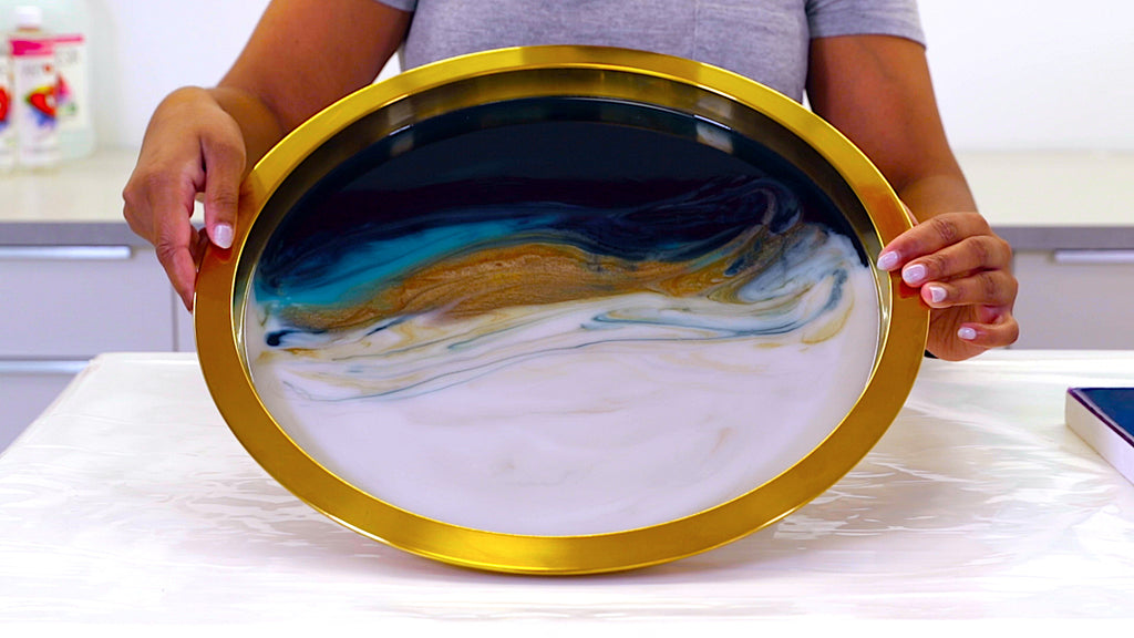 Top Ten Easy Resin Projects- Flow Art Tray