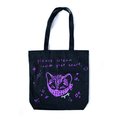 Scream Inside Your Heart Kitty Tote