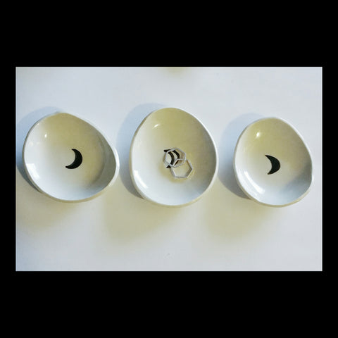 CRESCENT MOON RING DISHES