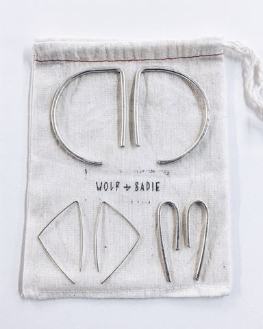 Petite Angle Ear Threaders