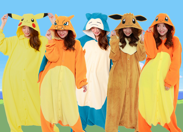 Pokemon Pikachu Onesie Halloween Cosplay Costumes - Ghibli Store