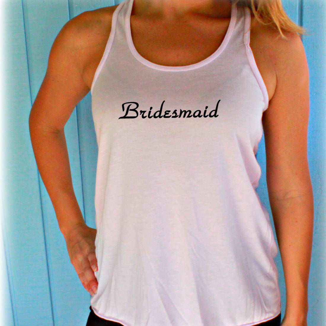 6,7,8 or 9 Bridesmaid Tank Tops. Flowy Bridal Party Shirts. Bride. Maid of Honor. Wedding Bachelorette Party Gift. Bride Shirt. Bride Gift.