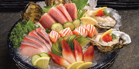 Shin Kushiya restaurant sashimi platter