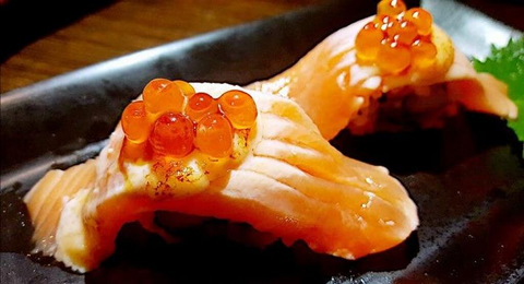 Yumeya Japanese Restautant Salmon tapas