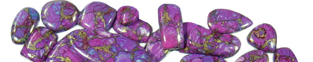 Divine Dog Copper Purple Turquoise Gemstones