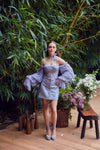 Iris Blue Lace Dress