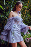 Iris Blue Lace Dress