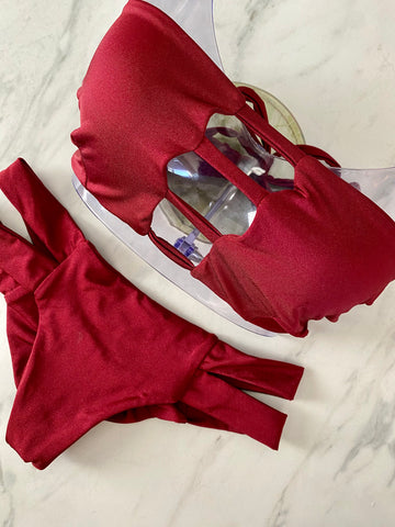 Red Bandana "Skye" Reverisble Bottom