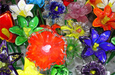 Life-sized Handmade Art Glass Flowers Decorative Flower – Lowery's Hot