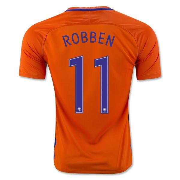 Netherlands 2016 Home Jersey Robben #11 