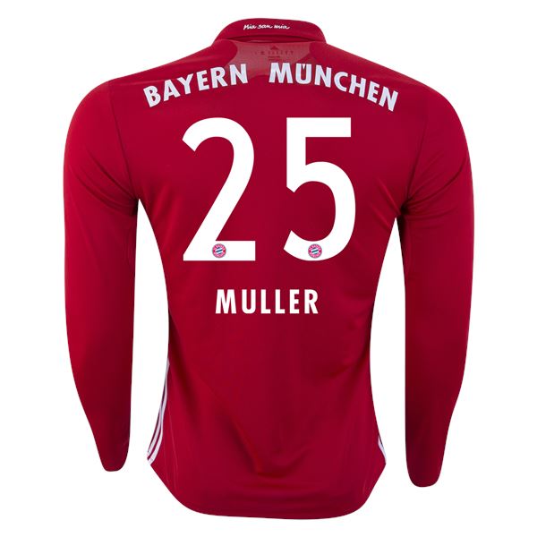 Bayern Munich 16/17 LS Home Jersey 