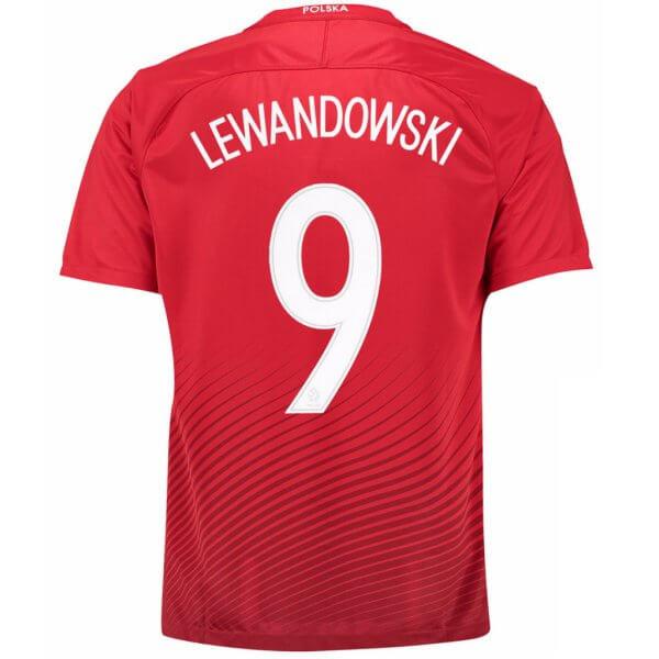 Poland 2016 Away Jersey Lewandowski #9 