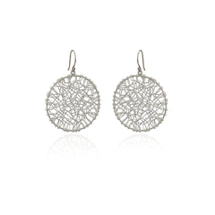 Pure Silver (.999) Wire Circle Earrings 