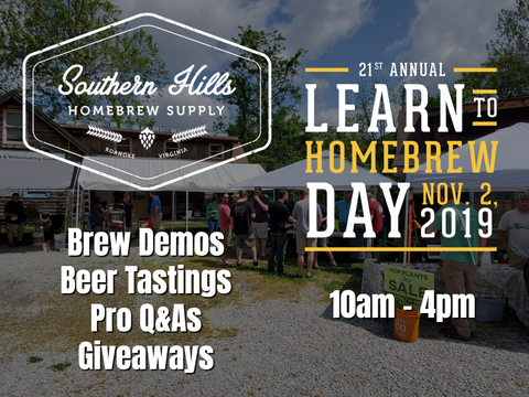 Learn to Homebrew Day - Saturday Nov 2nd from 10am to 4pm