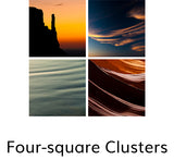 Four-square Clusters, © Globop Photography LLC