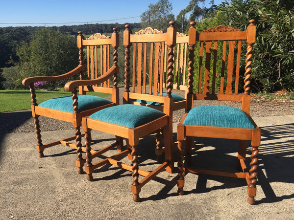 barley twist carver chair