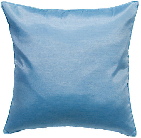 Avarada Solid Throw Pillow Cover Decorative Cushion Zippered 18X18 Inch (45X45 Cm) Light Blue