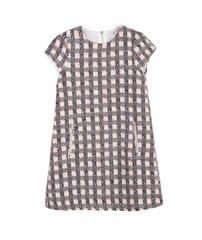 Tartine et Chocolat girl china grey pink dress
