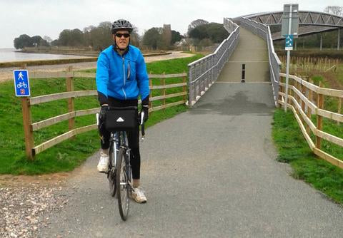 John cycling on the Exe trail