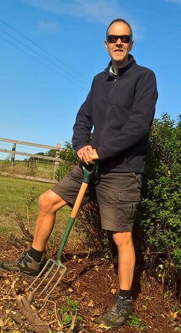 gardening on a windy day