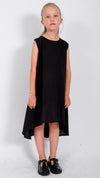 SONS OF SIOUX - LIGHT COTTON DRESS WITH BACK DETAIL, IN BLACK
